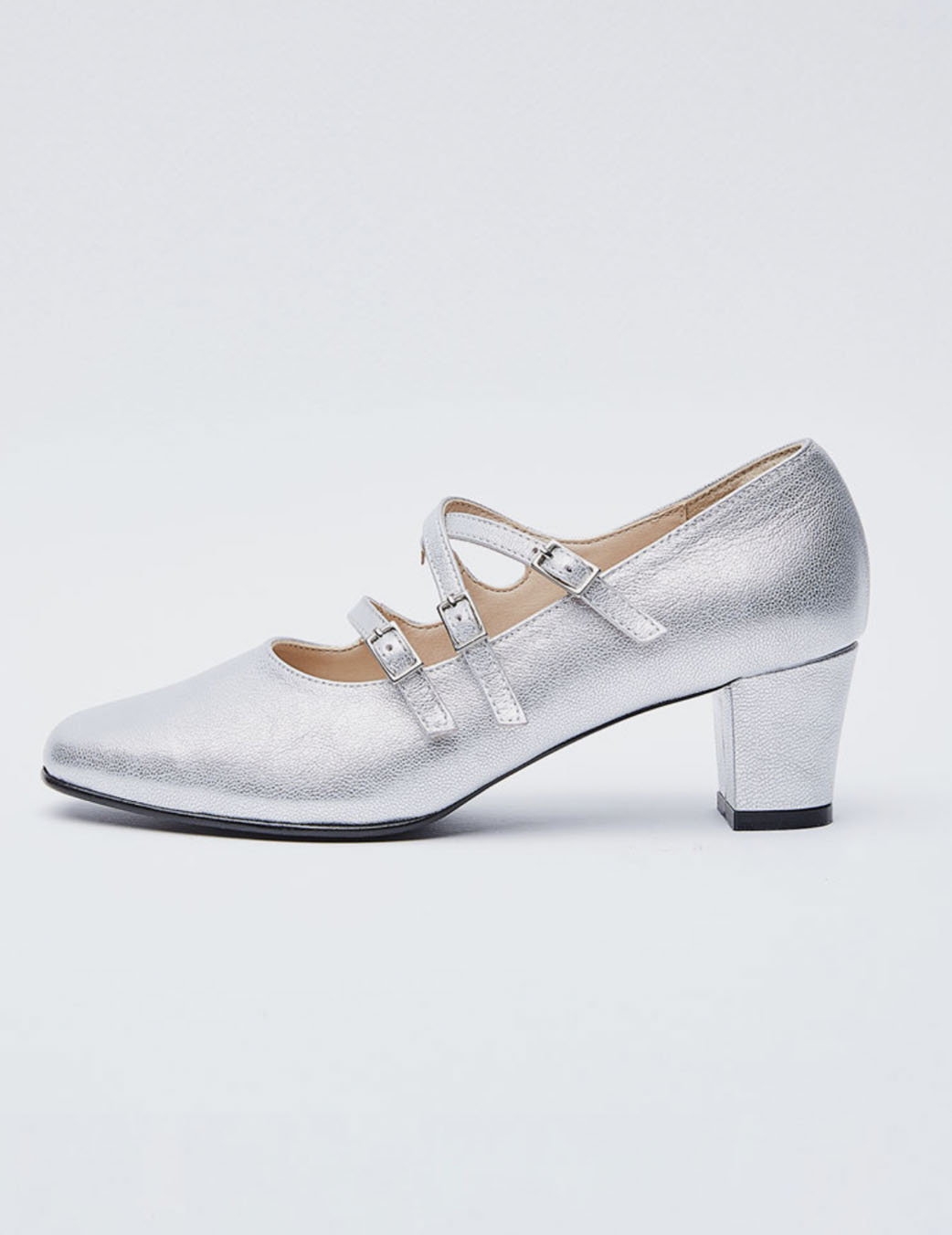 Mary Jane Heels (silver)