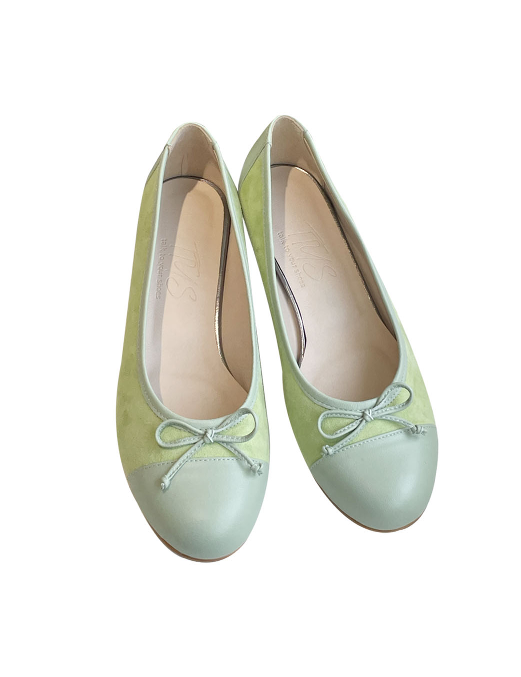 Two-tone Flat Heels (Mint)