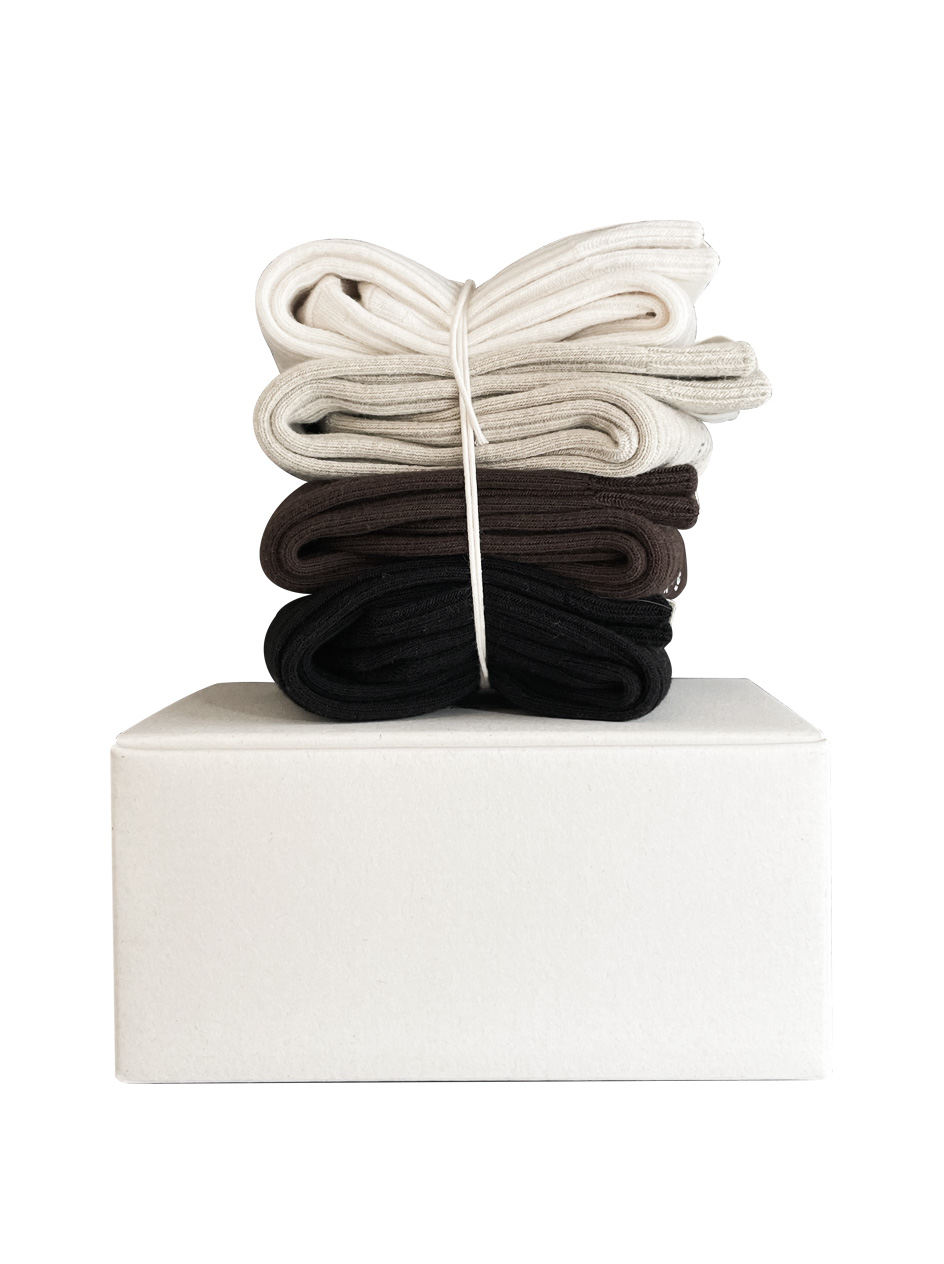 Organic cotton socks Set (4colors)