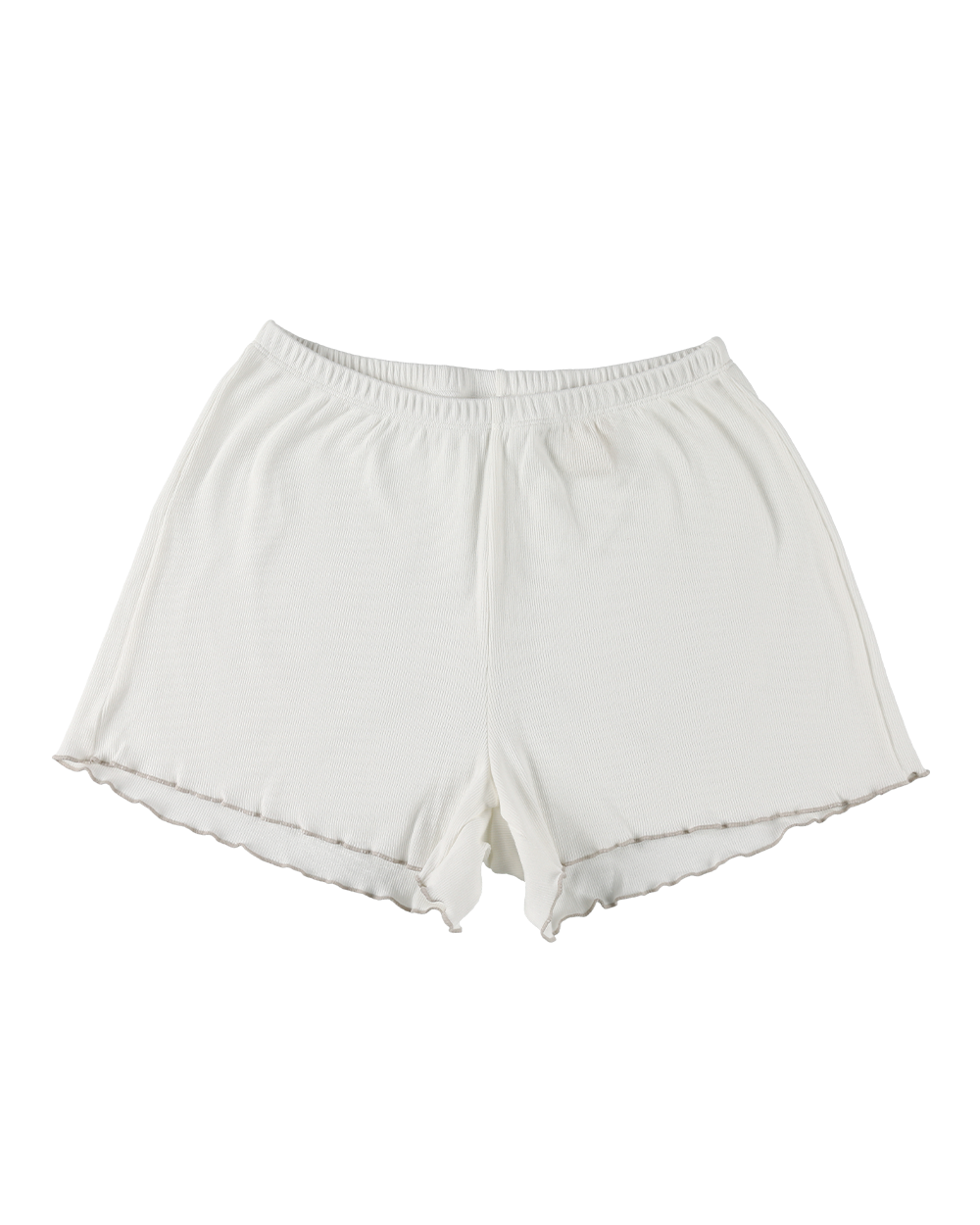 Wave shorts in white