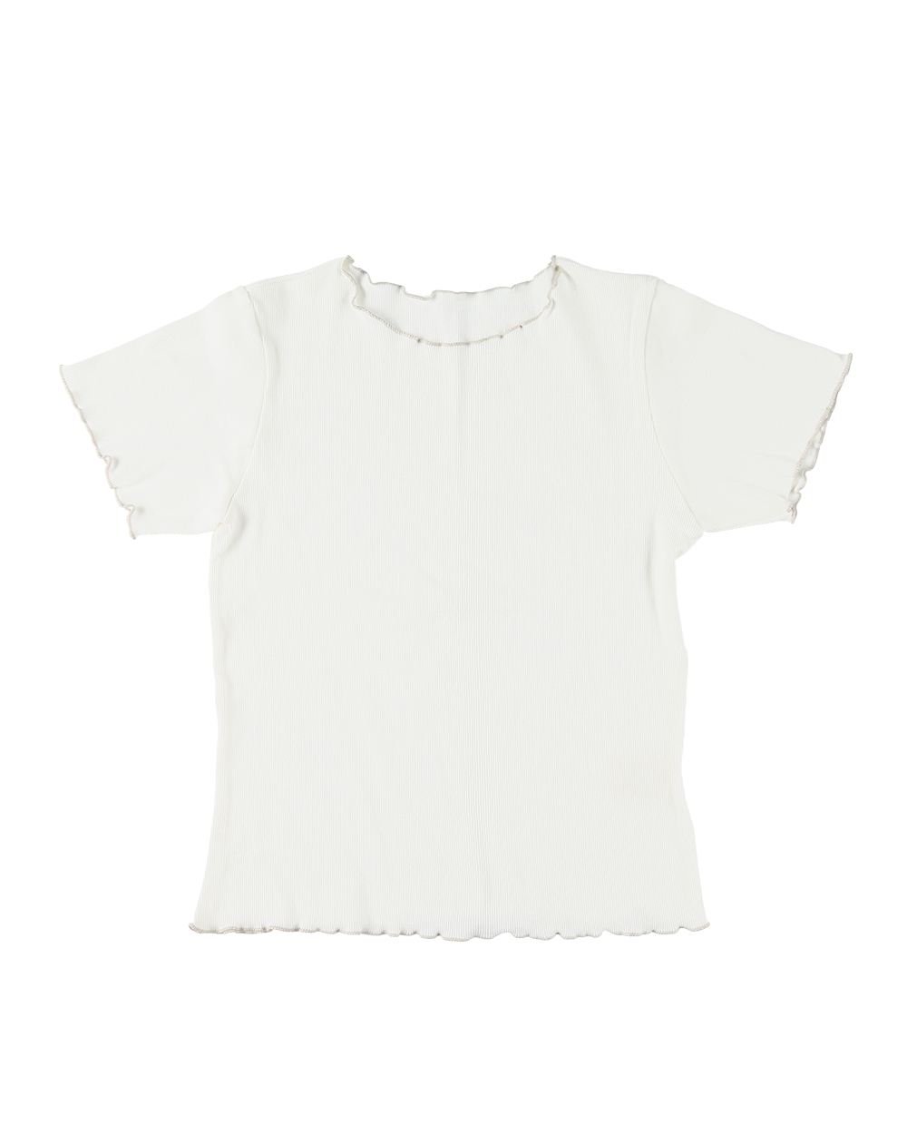 Wave tee in white
